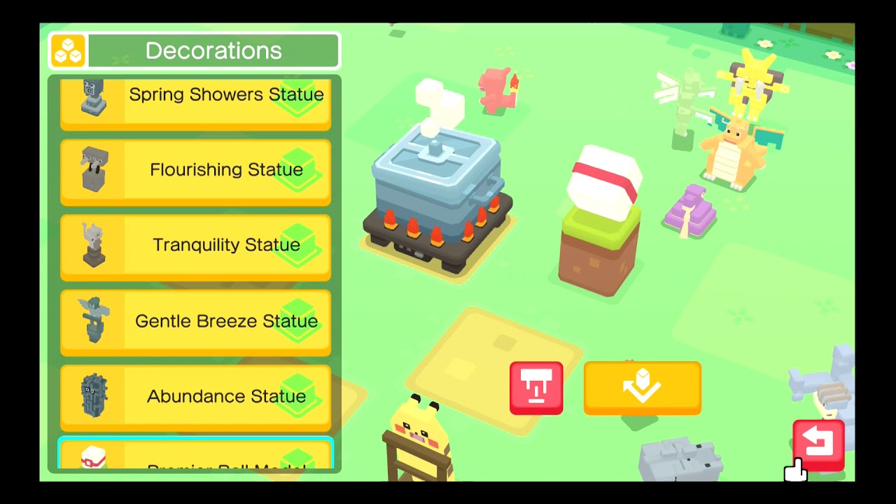 Pokémon Quest - Decorations