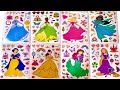 [PaperDIY] ディズニープリンセス DIY Disney Princess Frozen Sticker Book: Featuring Elsa Anna Snow white #エルサ
