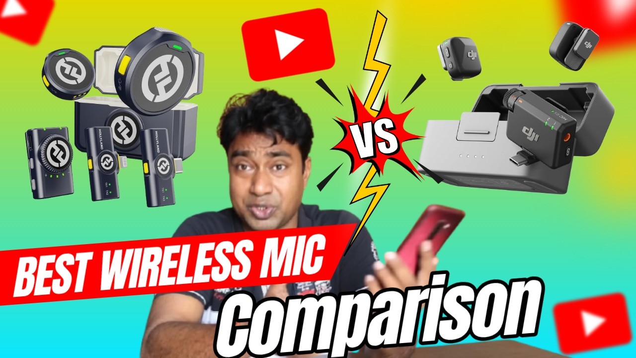 Video thumbnail: DJI Mic Mini Vs Hollyland Lark M2 - Wireless Microphone Comparison & Review