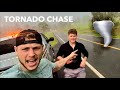 Tornado chase insane hail