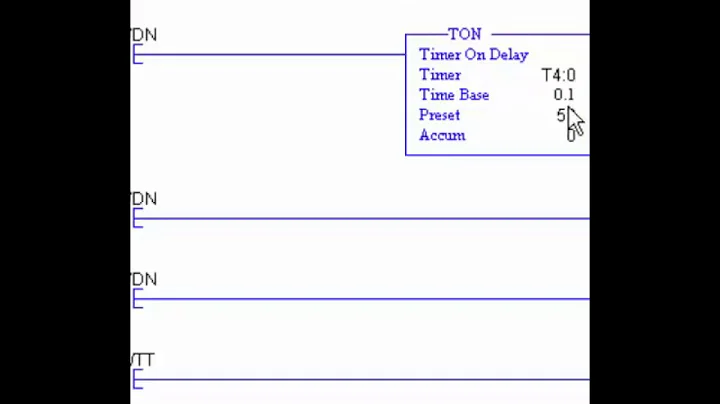 Allen Bradley RSLogix 500 PLC Counters and Timers