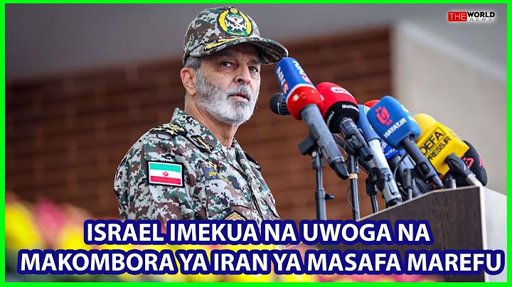 MOUSAVI:KWASASA ISRAEL IMEKUA NA UWOGA WA MAKOMBORA YA MASAFA MAREFU YA IRAN