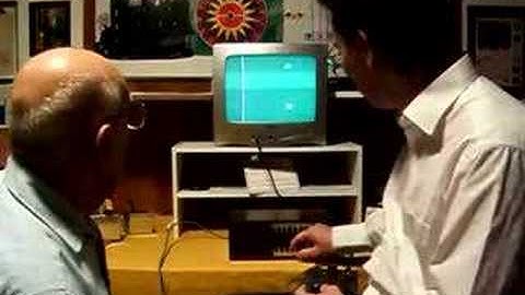 Ralph Baer and David Winter playing with the Brown Box