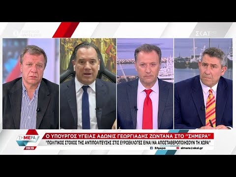 Γεωργιάδης: Πολιτικός στόχος της αντιπολίτευσης στις ευρωεκλογές είναι να αποσταθεροποιήσουν τη χώρα