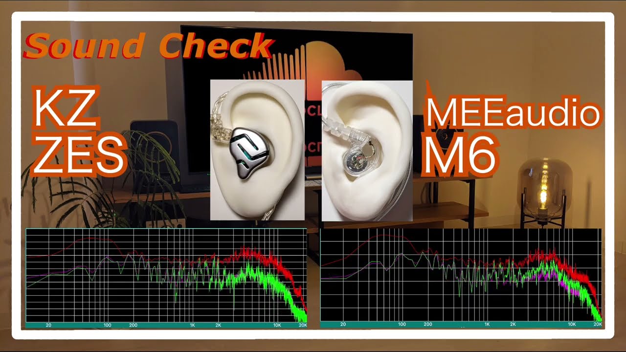 KZ ZES vs MEEaudio M6 [IEMs In-Ear headphones Sound Comparison イヤホン音比較]