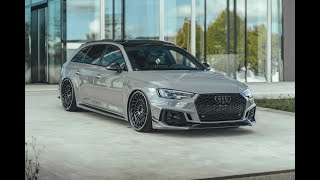 Nardo Grey Audi RS4 on Vossen Wheels | 4K