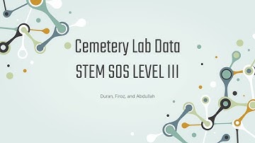Cemetery Lab Data - STEM SOS PBL Level 3 Project