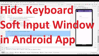 How to disable keyboard pop-up (Soft Input Method) on clicking the Edit Text in your Android App? screenshot 2