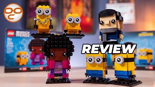 Lego Minions 2021 Brickheadz 40420 Gru & 40421 Belle Bottom Review Small Brains, Big Cuteness