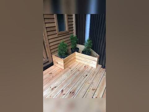 Кашпо из дерева для туй 🌳 - YouTube