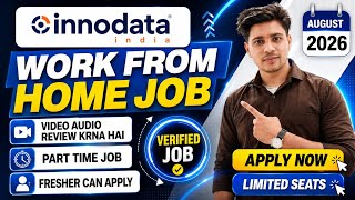 innodata work from home job 2026 | salary ₹40000 | Part time job  |verified job for freshers