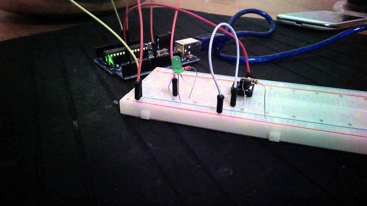Arduino Test 3: Button LED with Memory - YouTube
