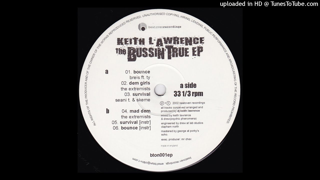 Keith Lawrence - Survival feat. Seanie T & Skeme