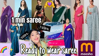 Amazon 1 Min Ready To Wear Saree Haul Shadi Season Sarees Haul