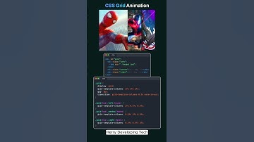 🚀 Master CSS3 Grid Animation in 60 Seconds! 💻✨ #Shorts #shortvideo #grid #layout #flexbox #web #ai