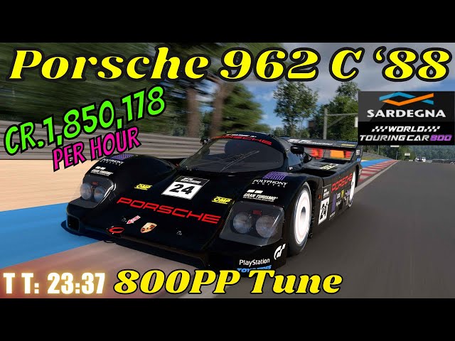 サイトゥー GT7| Porsche 962 C '88|Sardegna 800pp Tune|1.52 - YouTube