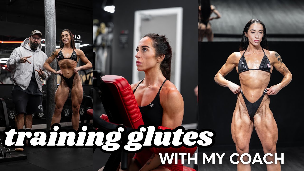 Training glutes & quads with my coach | NPC wellness prep