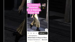 Recreating a Pinterest Pin & Making It Plus Size  #plussizefashion #over40style #OOTD #outfitideas