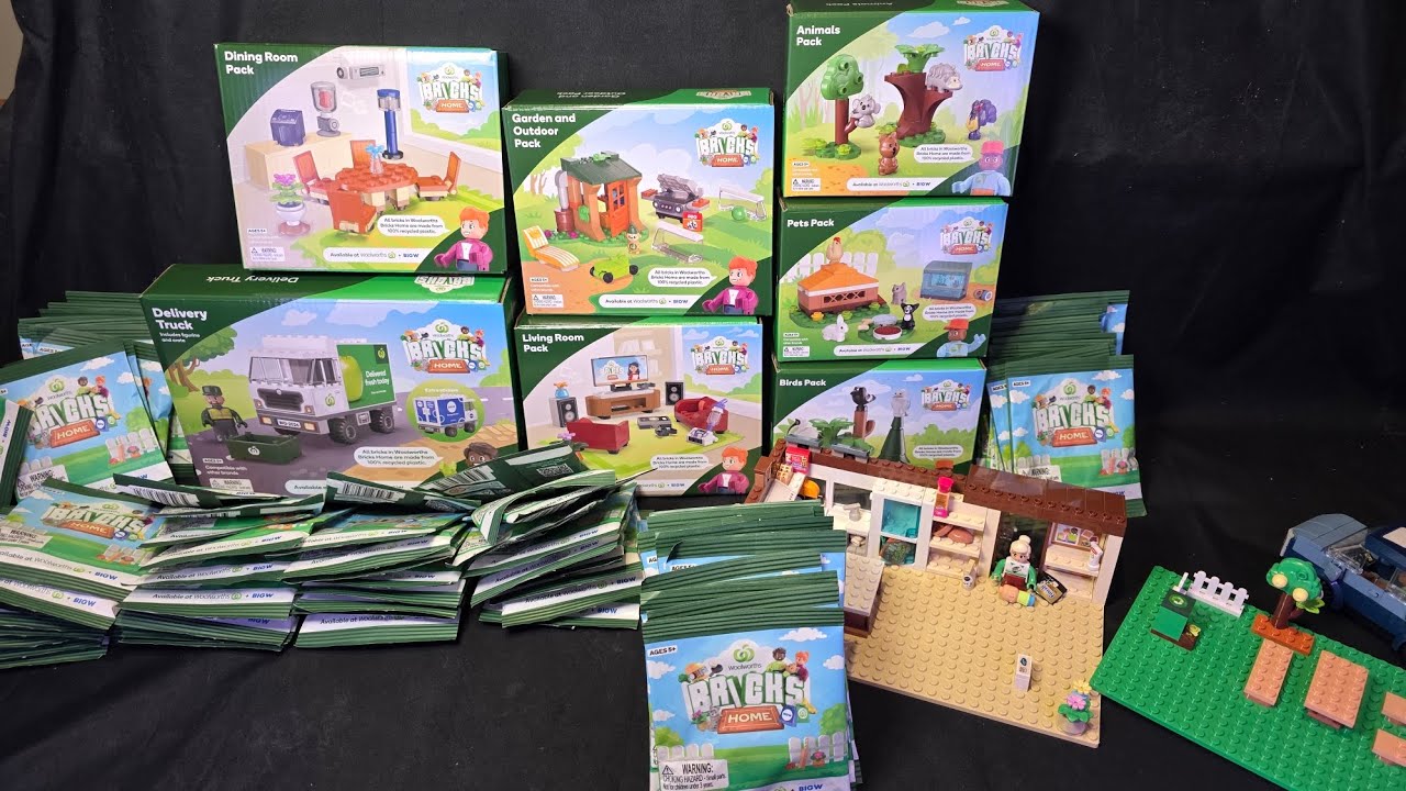Распаковка: конструкторы Woolworths + Big W Australia Bricks Home Animal Birds Pets и загадочные ...