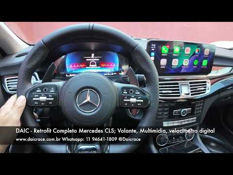 Mercedes CLS | Retrofit Volante AMG + Velocímetro Digital TFT + Multimídia 12.3" 11 94641-1809