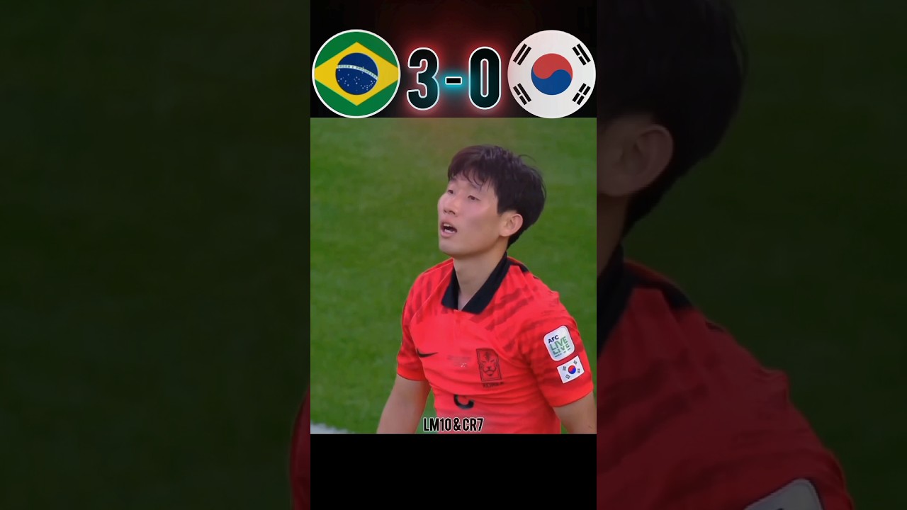 Brazil Slaughtered South Korea 4-1 World Cup  2022 #football #youtube #shorts