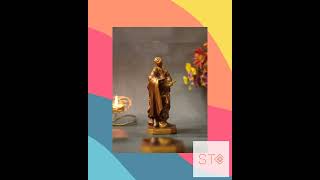St. Matthew the Apostle Wooden Statue Vintage Style Handmade Home Decor Crafts Gifts Unique Gift ...