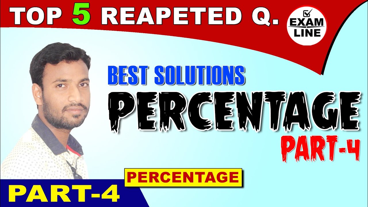 Percentage Problems Tricks Part -4 /and Shortcuts | Percentage Tricks/Shortcuts/Formula |