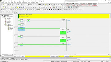 diagram ladder self holding, SET RESET dan DIFU DIFD