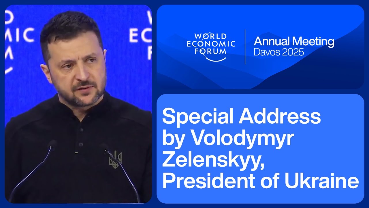 Special Address by Volodymyr Zelenskyy, President of Ukraine | Davos ...