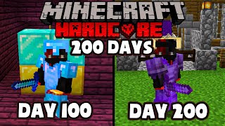 I Survived 200 Days In HARDCORE Minecraft - The Movie