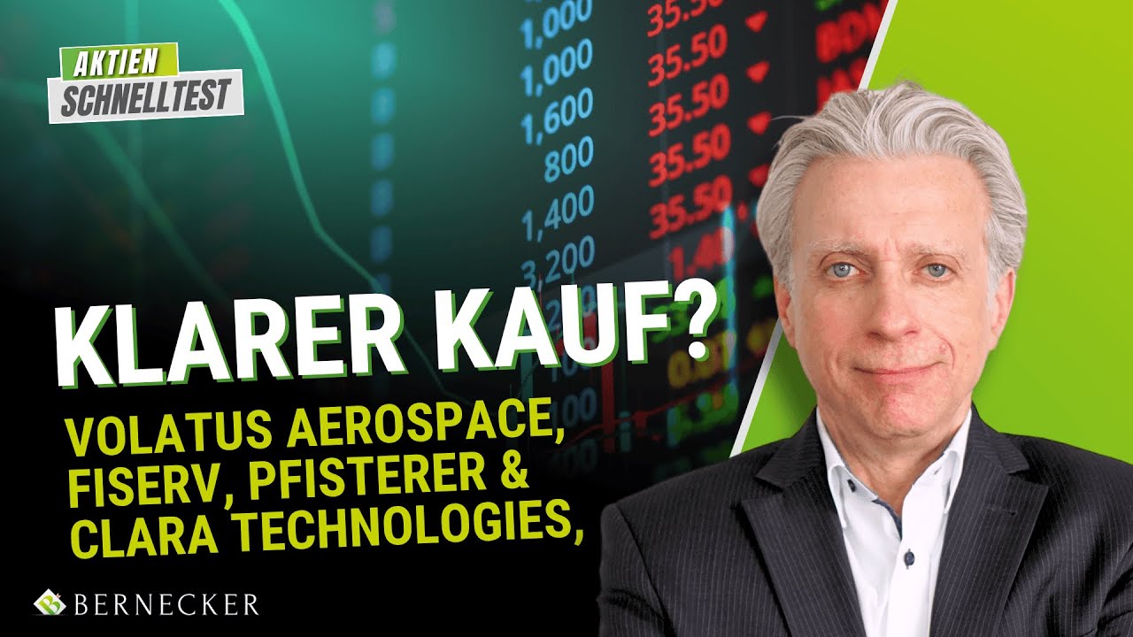 Klarer Kauf? | Volatus Aerospace, Fiserv, Pfisterer & Clara Technologies,
