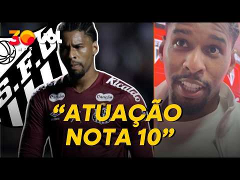 DIÓGENES SALVA SANTOS E DIZ QUE ATUAÇÃO CONTRA SÃO PAULO FOI 'NOTA 10'