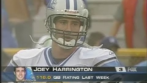 2003 NFL Wk2 Detroit Lions @ Green Bay Packers; Fox; Favre