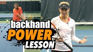 Backhand POWER Lesson: ADD 5-10 mph to your BACKHAND!