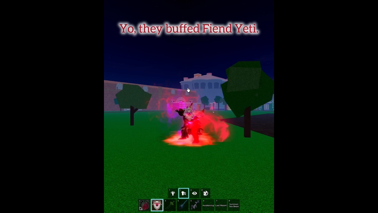 new fiend yeti buff | Roblox Blox Fruits 🧶💫 