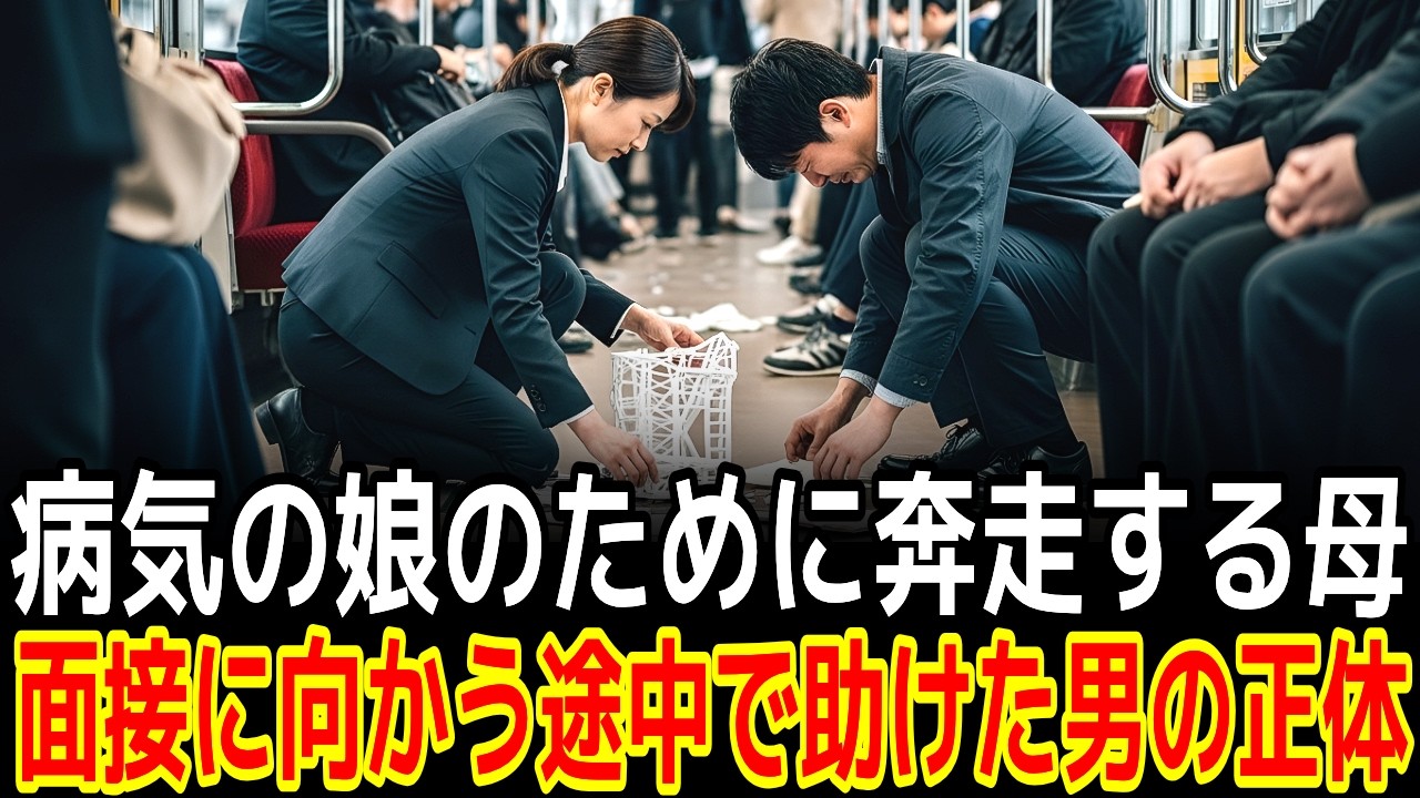 病気の娘のために奔走する母面接に向かう途中で助けた男の正体|感動の実話|衝撃の逆転劇|人生ドラマ|
