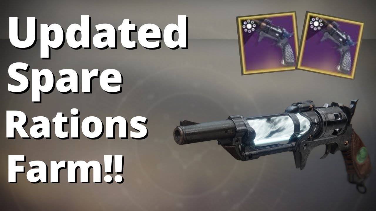*REMASTERED* Most Efficient & Fastest way to farm the *God Roll* Spare Rations in Destiny 2, 2020!
