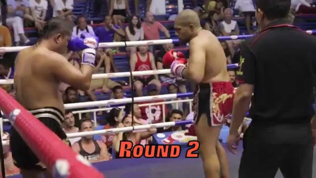 Matthew Semper (Tiger Muay Thai) vs Kwantong (Lion Muay Thai) @ Bangla Stadium 29/3/15 fighting
