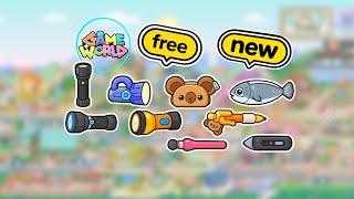 FREE Pencil Cases & Flashlights in Game World | All Locations ✌︎˶╹ꇴ╹˶✌︎