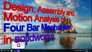 Famous Solidworks Design Assembly and motion analysis of four bar linkage mechanism Wealth