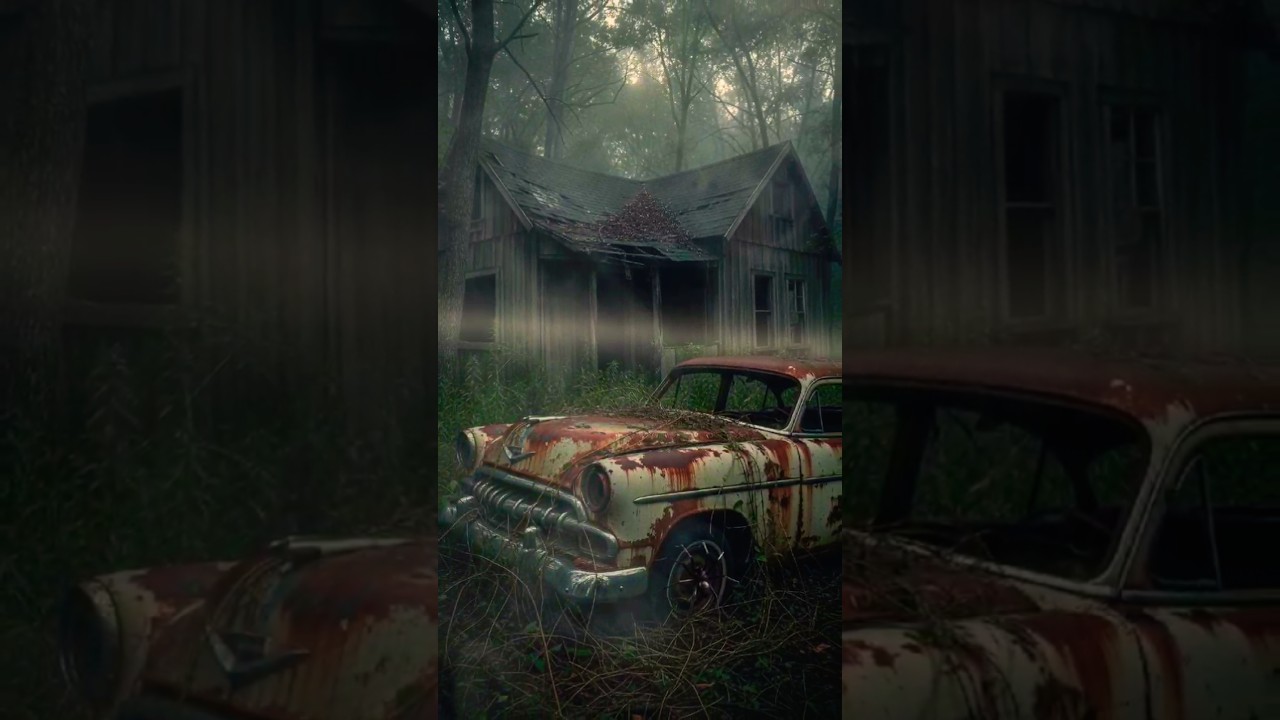 Abandoned Classic Car in the Wild