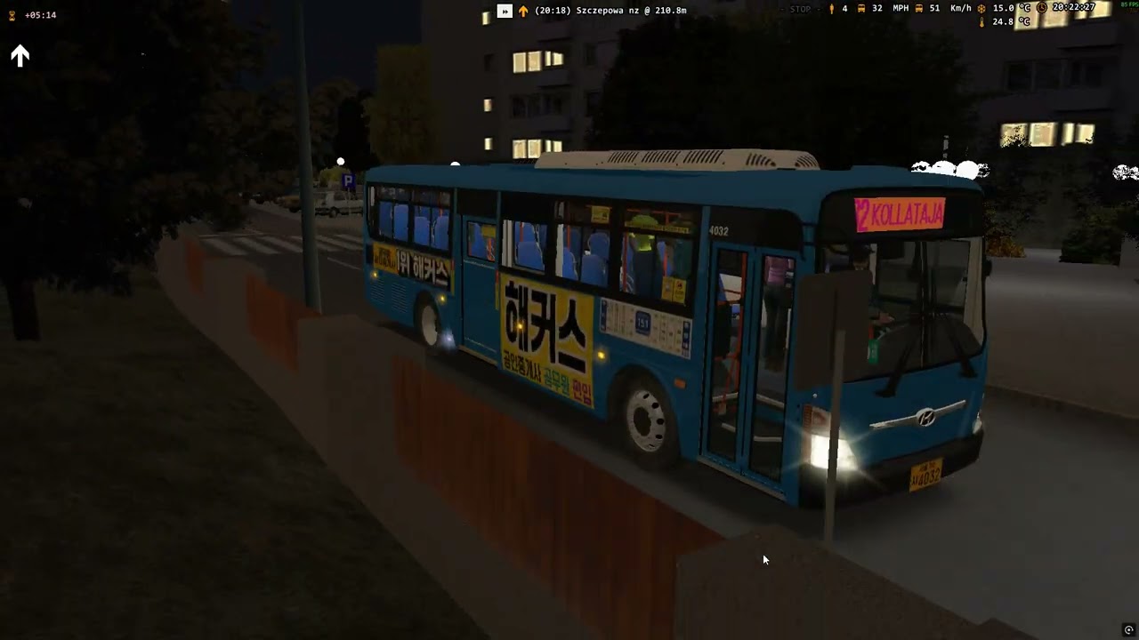 [OMSI 2] 2016 현대 뉴슈퍼에어로시티 F/L CNG 예비차량ㅣ서울 151번 동아운수ㅣ슈체친ㅣ82번ㅣ왕복 운행ㅣ2025.11.18