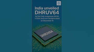 India Unveils DHRUV 64: पहला स्वदेशी 64-Bit Chip #ias #upsc #currentaffairs #upscprelims