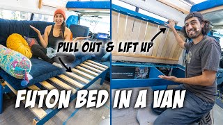 Convertible Futon Bench | Reflectix Window Covers | Turtle The Vintage Camper Van Build | Part 5 by Jesal & Sonia 492 views 2 months ago 16 minutes