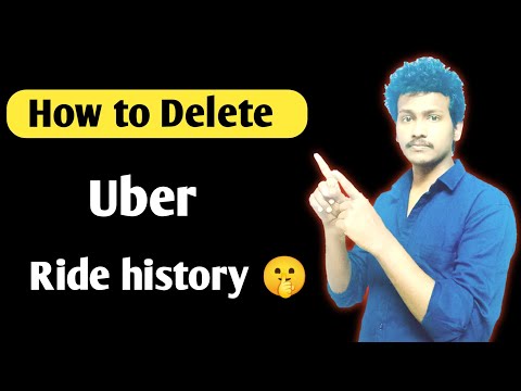 how to delete uber ride history