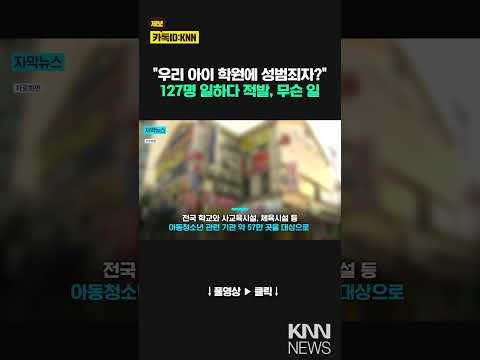 내 아이 학원에도?…취업제한 어긴 &amp;#39;성범죄자&amp;#39; 127명 적발 / KNN