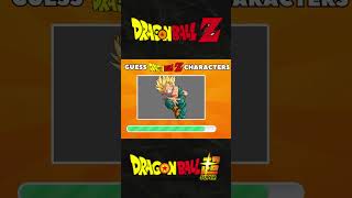 Only Real DBZ Fans Can Guess These Characters 🔥🐉 #shorts #quiz #dbz