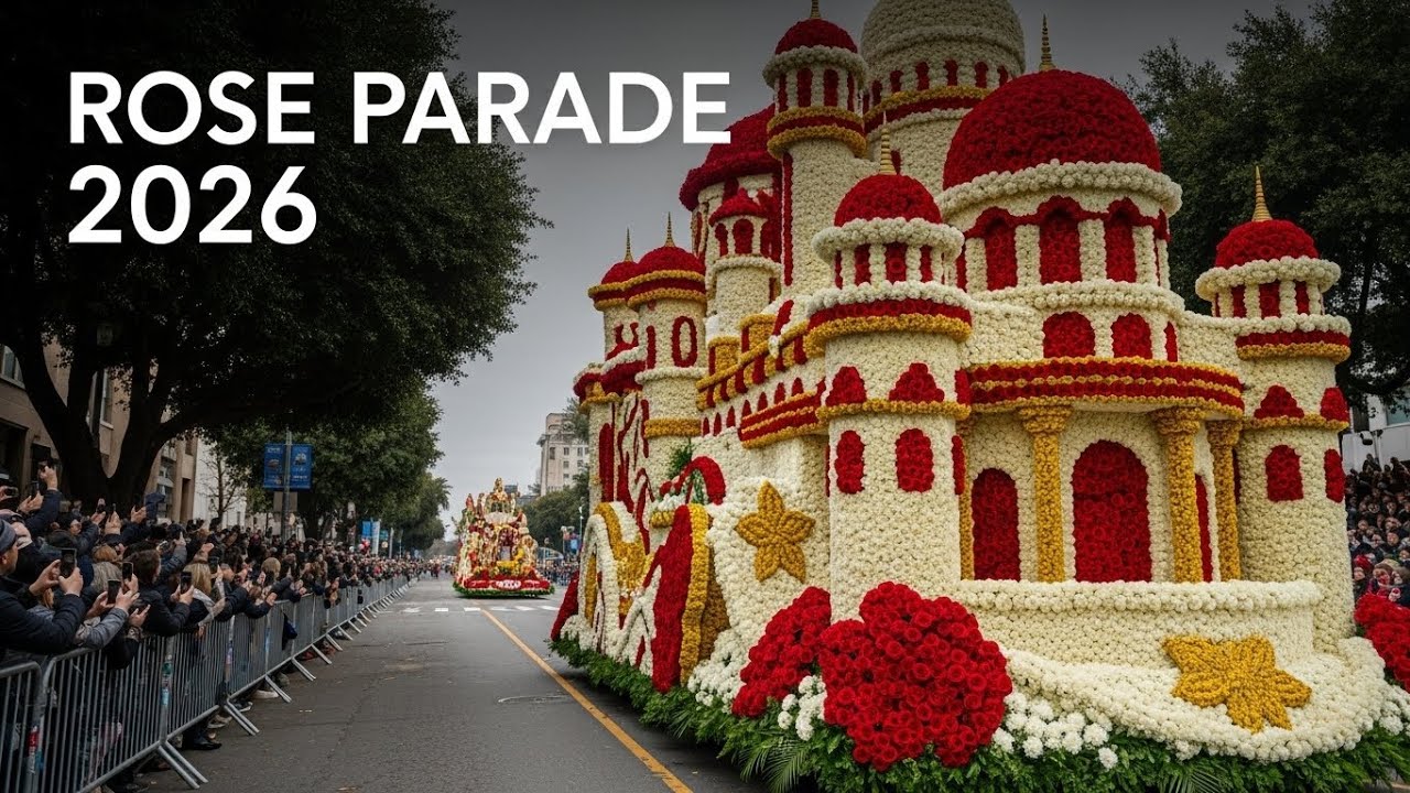 Rose Parade 2026: Most Beautiful Flower Floats in Pasadena (AI Cinematic 4K)