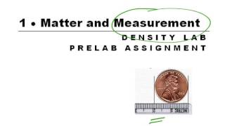 AP Ch 1 -- Density Prelab Assignment