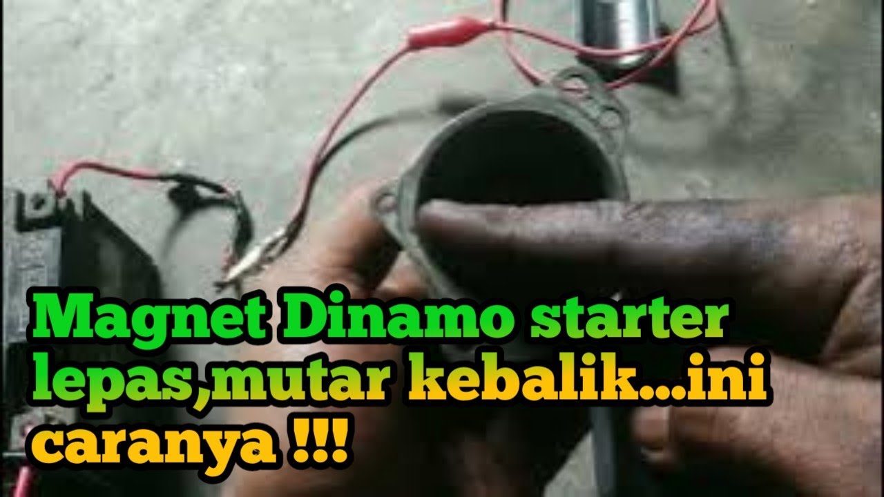 putaran dinamo stater terbalik/lepas besi magnetnya...ini solusinya @chanelkangabu4179
